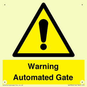 Warning Automated Gate